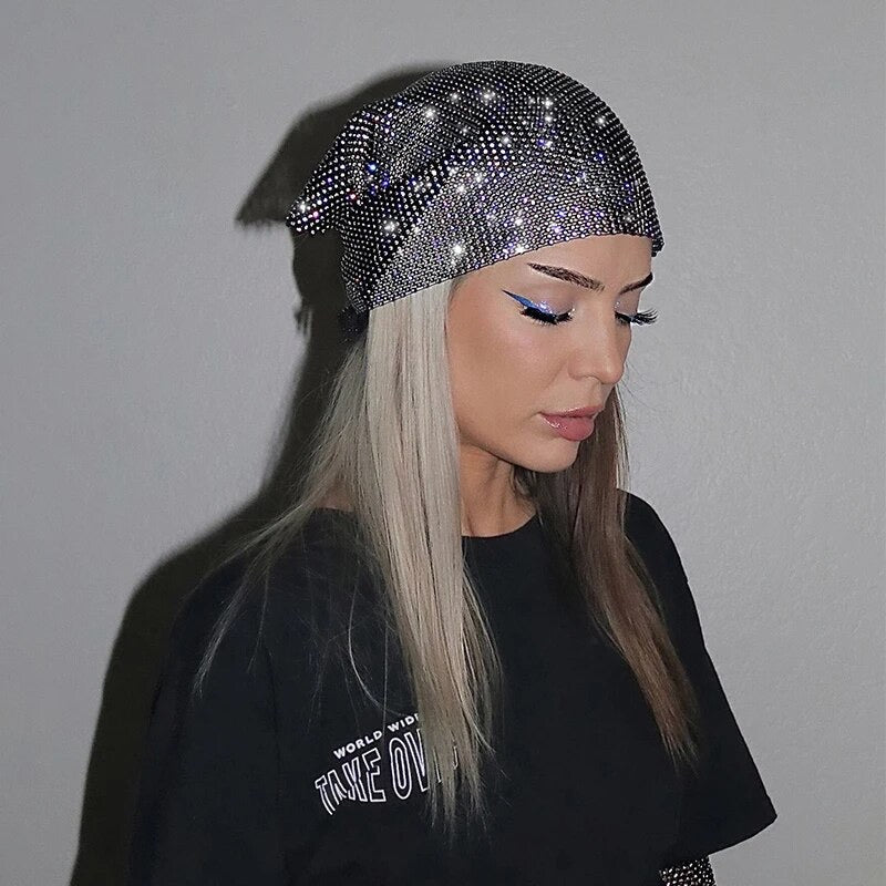 Bandana strass corta